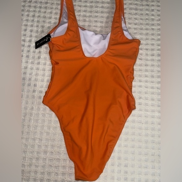 Tempt Me Orange Swimsuit, Size Medium, Nwt - Picture 4 of 7